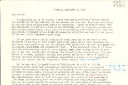 [Carta] 1955 Sept. 22 [a] Dear Doris