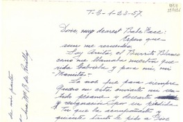 [Carta] 1957 ene. 23, [México] [a] Doris Dana