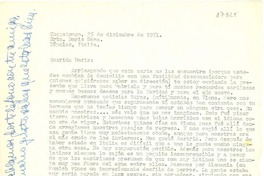 [Carta] 1951 dic. 25, Chapatengo, México [a] Doris Dana, Nápoles, Italia