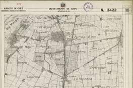 Buin Departamento de Maipo [material cartográfico] : Ejército de Chile. Instituto Geográfico Militar.