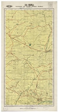 Melipilla Valparaíso San Antonio Santiago Melipilla [material cartográfico] : Instituto Geográfico Militar de Chile.