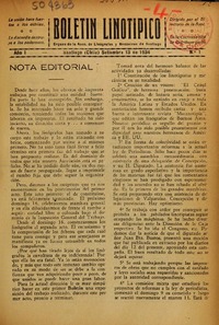 Boletín linotipico