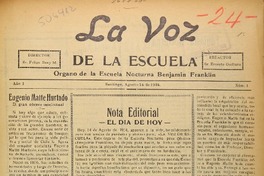 La Voz de la Escuela (Santiago, Chile : 1934)