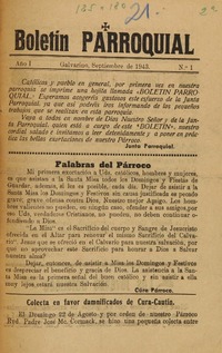 Boletín parroquial