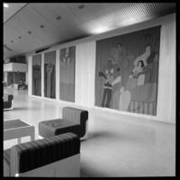 Murales y esculturas en el edificio de la Unctad III (Gabriela Mistral)