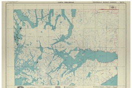 Península Muñoz Gamero 5273 : carta preliminar [material cartográfico] : Instituto Geográfico Militar de Chile.