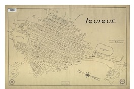 Iquique con la numeración oficial de manzanas de la Asociación de Aseguradores de Chile. [material cartográfico] :