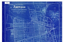 Plano de distribución de cañerías de la ciudad para un consumo de 120.000 m3 diarios