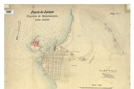 Puerto de Iquique proyecto de mejoramiento: carta jeneral, plano no. 7