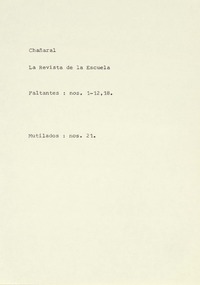 La Revista de la Escuela