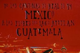 De las cantinas de real de 14 México a las flores del lago Atitlan Guatemala Gonzalo Ilabaca : pinturas.