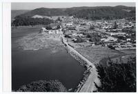 Vista de Constitución, de Isla Orrego y del río Maule]