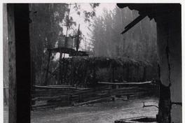 Camino a Constitución en día de lluvia