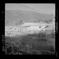 [Río Polcura; vista de las obras de construcción de la bocatoma Polcura]