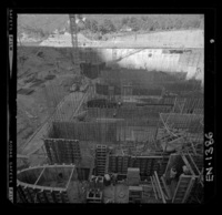 [Río Polcura; vista de las obras de construcción de la bocatoma Polcura]