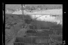 [Río Polcura; vista de las obras de construcción de la bocatoma Polcura]