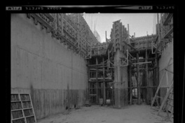 [Río Polcura; vista de las obras de construcción de la bocatoma Polcura]