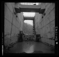 [Río Polcura; vista de las obras de construcción de la bocatoma Polcura]