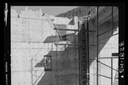 [Río Polcura; vista de las obras de construcción de la bocatoma Polcura, en su última etapa]