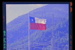 [Vista de parte del patio de alta tensión contiguo a la casa de máquinas] : Inauguración de la Central Antuco, 22 de octubre de 1981