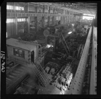 [Vista de las instalaciones para el proceso de laminación en la Acería]