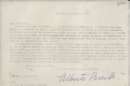 [Carta] 1951 ene. 14, Génova, [Italia] [a] Gabriela Mistral
