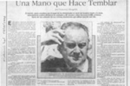 Una mano que hace temblar  [artículo] Francisca Abogabir.