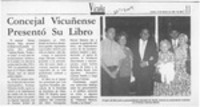 Concejal vicuñense presentó su libro  [artículo].