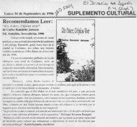 Recomendamos leer, "Río Baker, déjalos vivir"  [artículo] Lucía Lezaeta.