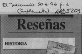 Maipú, historia y templo  [artículo] Jéssica Atal.