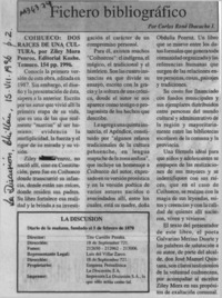 Fichero bibliográfico  [artículo] Carlos René Ibacache I.