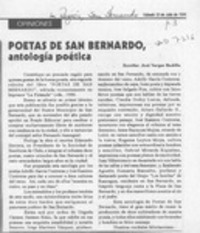 Poetas de San Bernardo  [artículo] José Vargas Badilla.