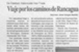 Viaje por los caminos de Rancagua  [artículo] José Vargas Badilla.