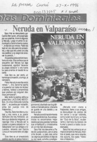 Neruda en Valparaíso