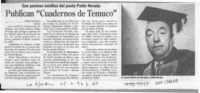 Publican "Cuadernos de Temuco"  [artículo].