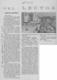 Injerto poético  [artículo] Patricia Tejeda.