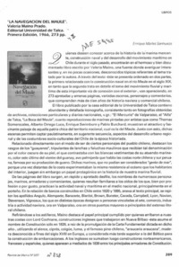 "La navegación del Maule"  [artículo] Enrique Meriet Sanhueza.