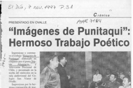 "Imágenes de Punitaqui", hermoso trabajo poético