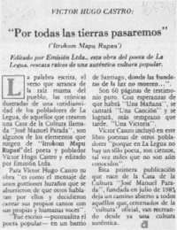 "Por todas las tierras pasaremos"