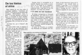 De los hielos al alma  [artículo] G. B.