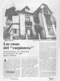 Las casas del "carpintero"