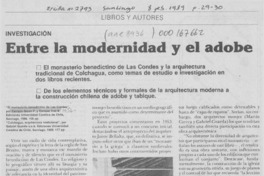 Entre la modernidad y el adobe