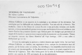 Memorial de Valparaíso  [artículo] Tito Castillo.