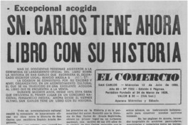 Sn. Carlos tiene ahora libro con su historia