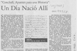 Un día nació allí