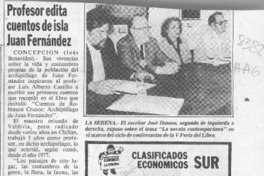 Profesor edita cuentos de isla Juan Fernández  [artículo] Inés Benavides.