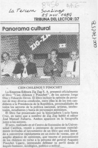 Cien chilenos y Pinochet  [artículo].