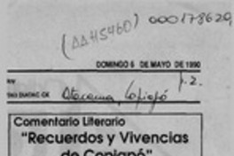 "Recuerdos y vivencias de Copiapó"  [artículo] Omar Monroy.