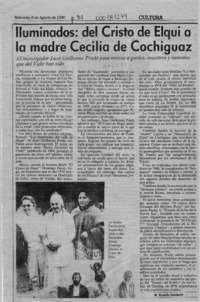 Iluminados, del Cristo de Elqui a la madre Cecilia de Cochiguaz  [artículo] Rodolfo Gambetti.