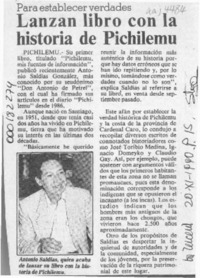 Lanzan libro con la historia de Pichilemu  [artículo].